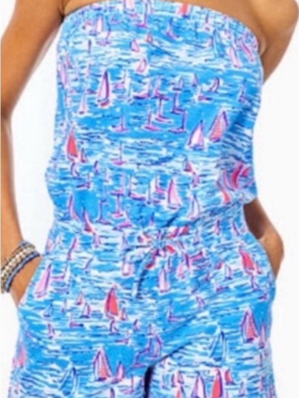 Lilly Pulitzer  strapless One-Piece Romper